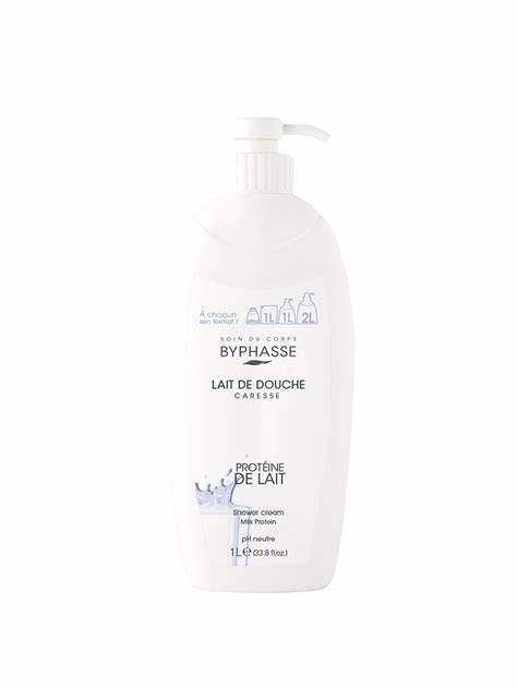 The Byphasse Milk Protein Shower Cream (1L - Purple Edition)