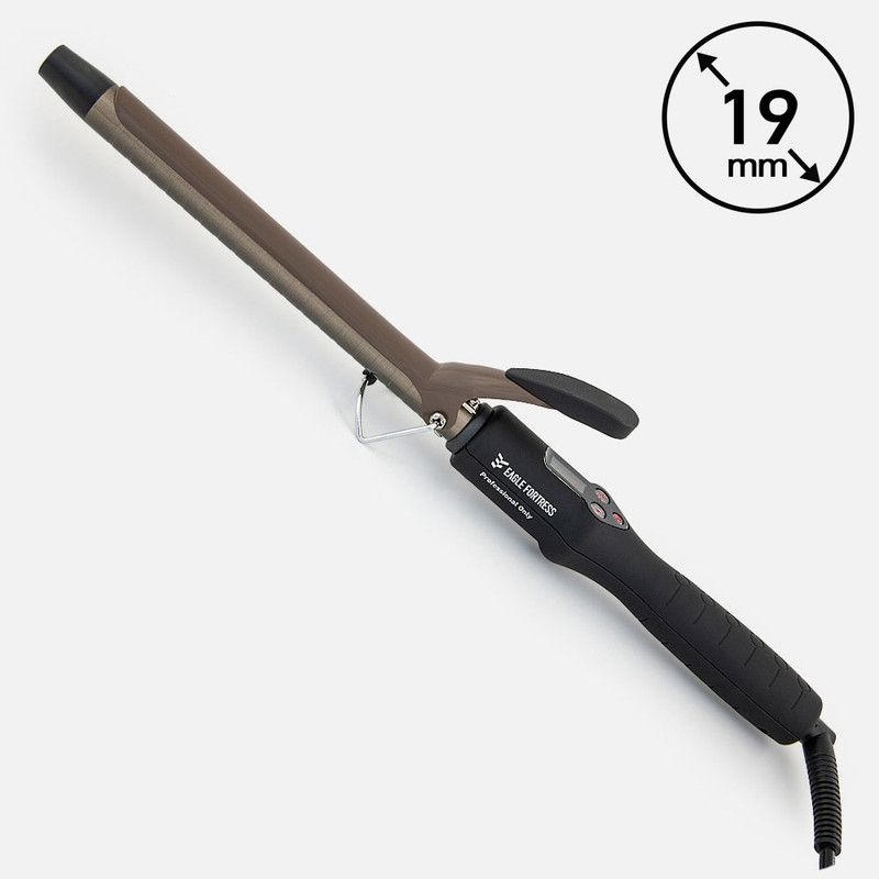 Professional Styling Curling Iron with Clipper 19 mm