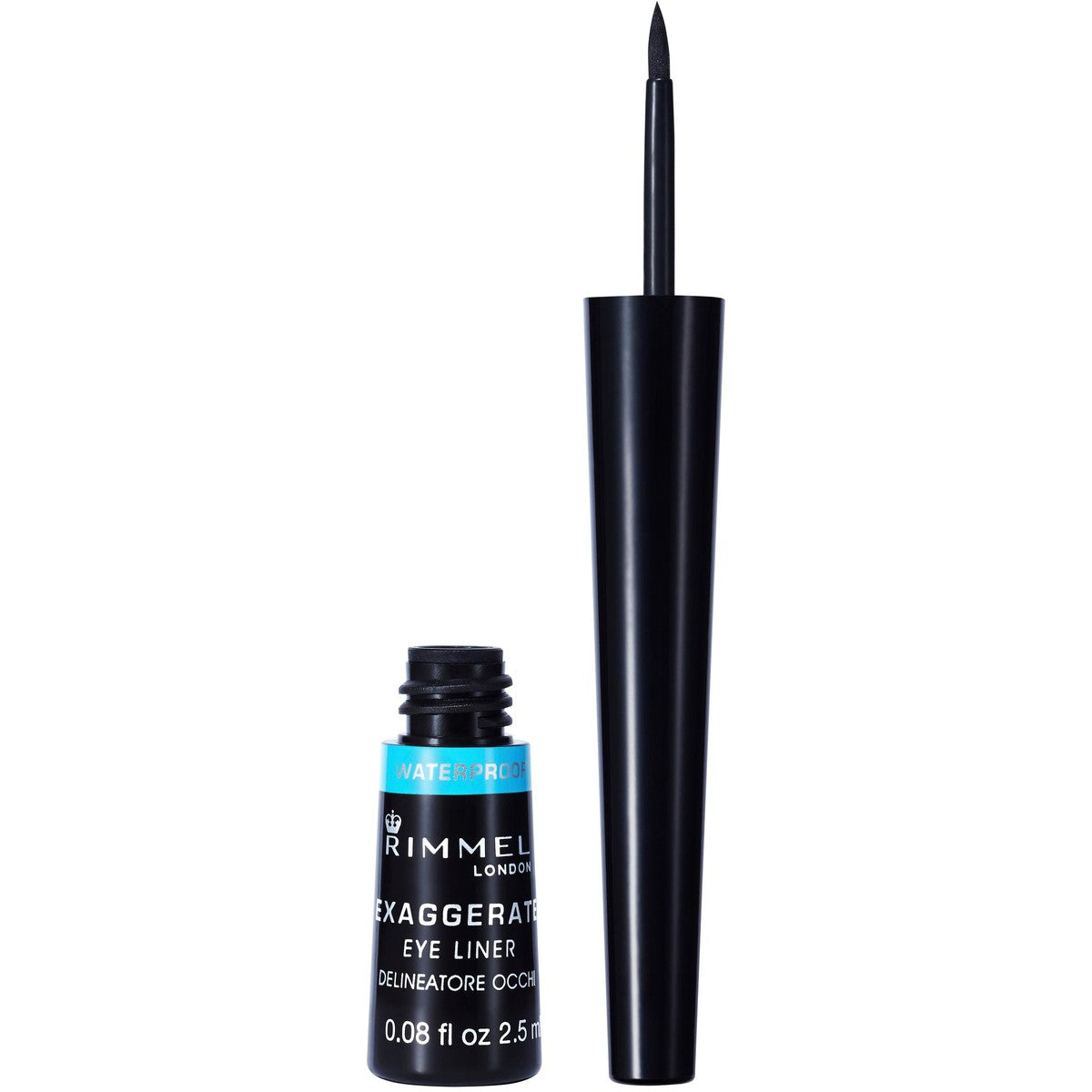 Rimmel London Exaggerate Waterproof Liquid Eyeliner (Shade - Black)
