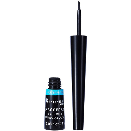 Rimmel London Exaggerate Waterproof Liquid Eyeliner (Shade - Black)