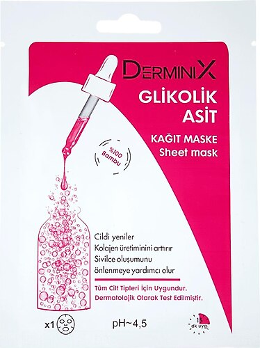 Derminix Glycolic Acid Sheet Mask (25g)