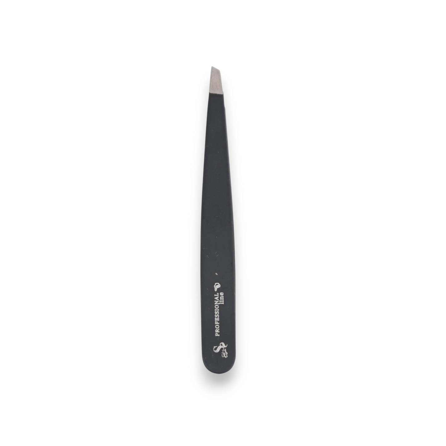 Said Salem professional black stainless steel slanted tip tweezers for precise grooming