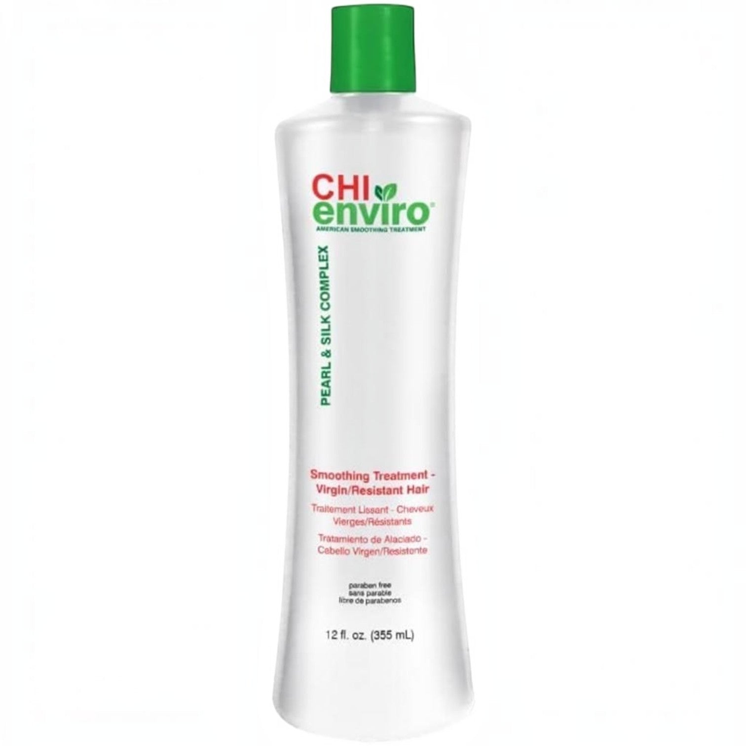 Said Salem CHI Enviro 355ml smoothing treatment for virgin and resistant hair with pearl and silk complex.