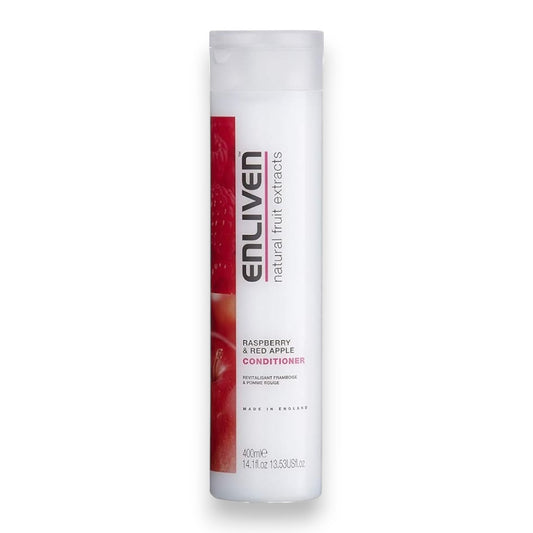 Said Salem Enliven Raspberry & Red Apple Conditioner 400ml bottle with fruit imagery for nourishing hair care