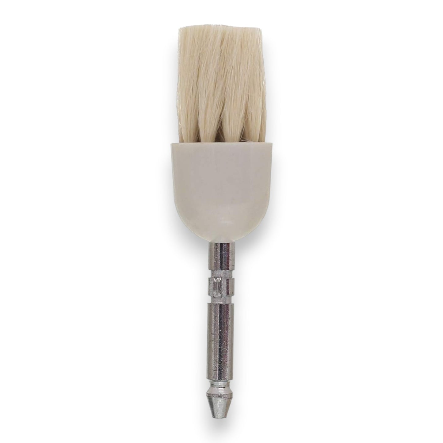 Said Salem 5 in 1 portable facial cleansing roller brush attachment with soft white bristles and metal connector
