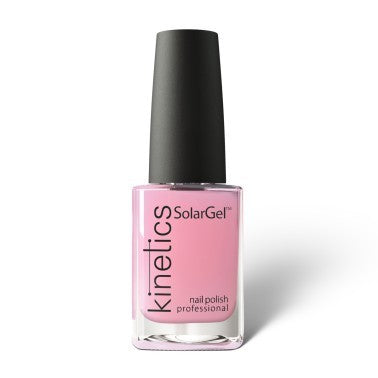Said Salem Kinetics Solar Gel No.200 professional nail polish in a soft pastel pink shade in a glass bottle.