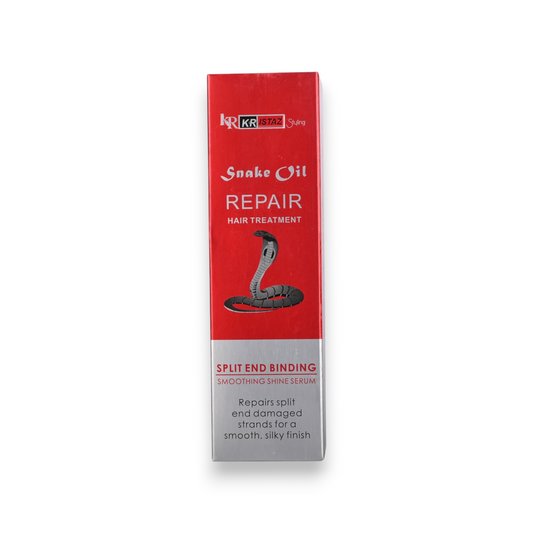 Said Salem KR ISTAZ Snake Oil Repair hair treatment serum in a red and silver 50ml box for damaged hair
