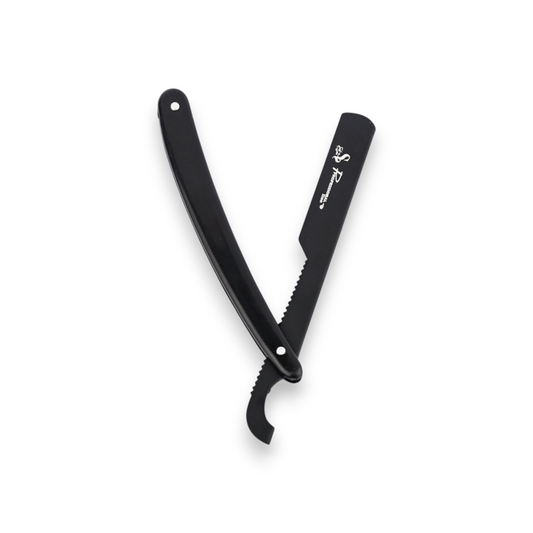 Said Salem Pakistani Blade 4429 professional matte black straight razor for precision grooming