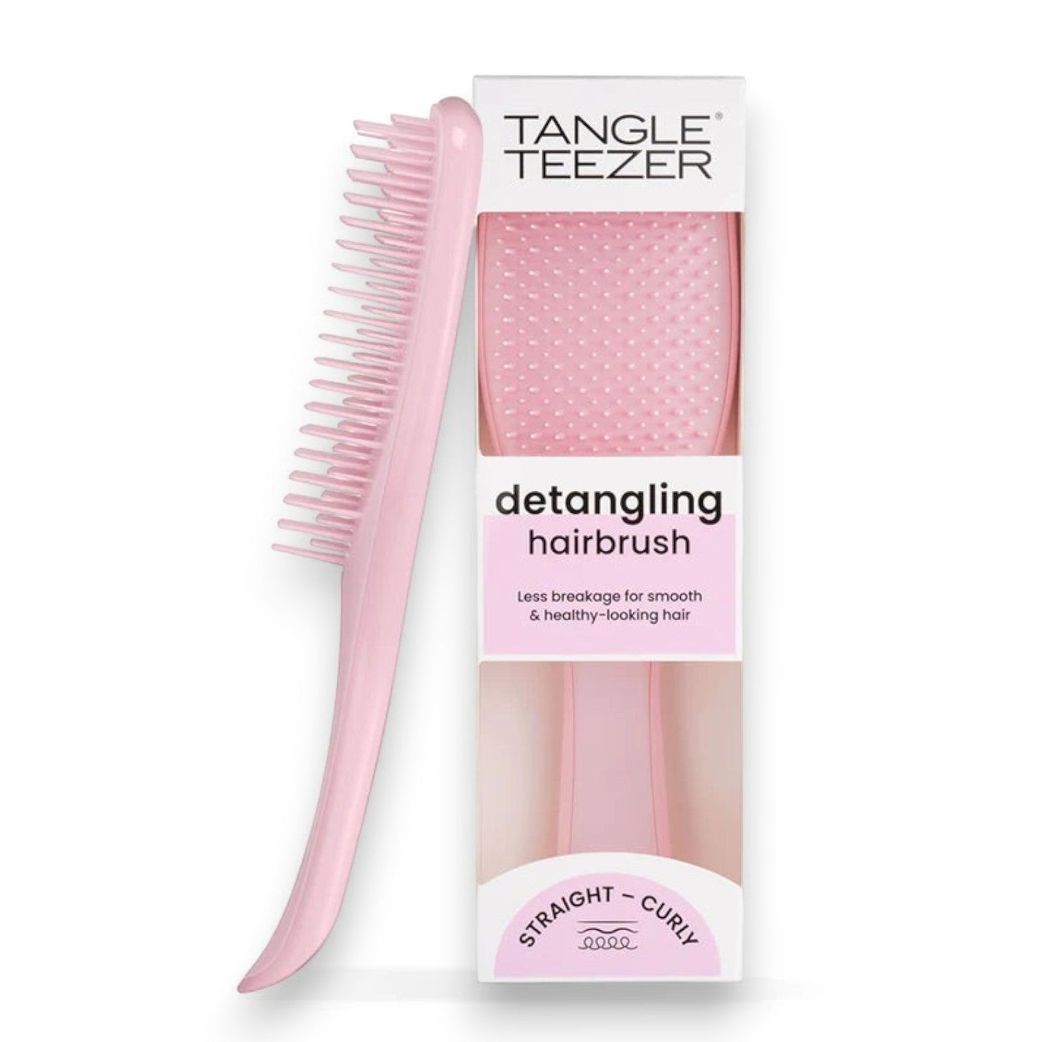 Said Salem Tangle Teezer Millennial Pink wet detangler hairbrush with ergonomic handle in original retail packaging