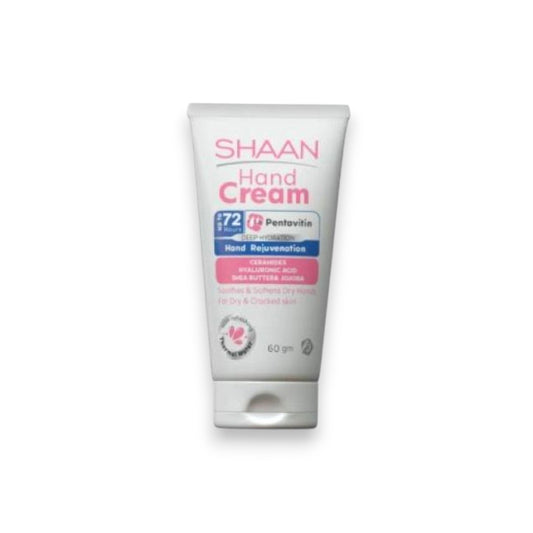 Said Salem SHAAN hand cream in a 60gm tube for deep hydration and repair of dry, cracked skin.