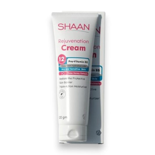 Said Salem SHAAN Rejuvenation Cream 120gm tube and box for deep hydration of dry and sensitive skin.