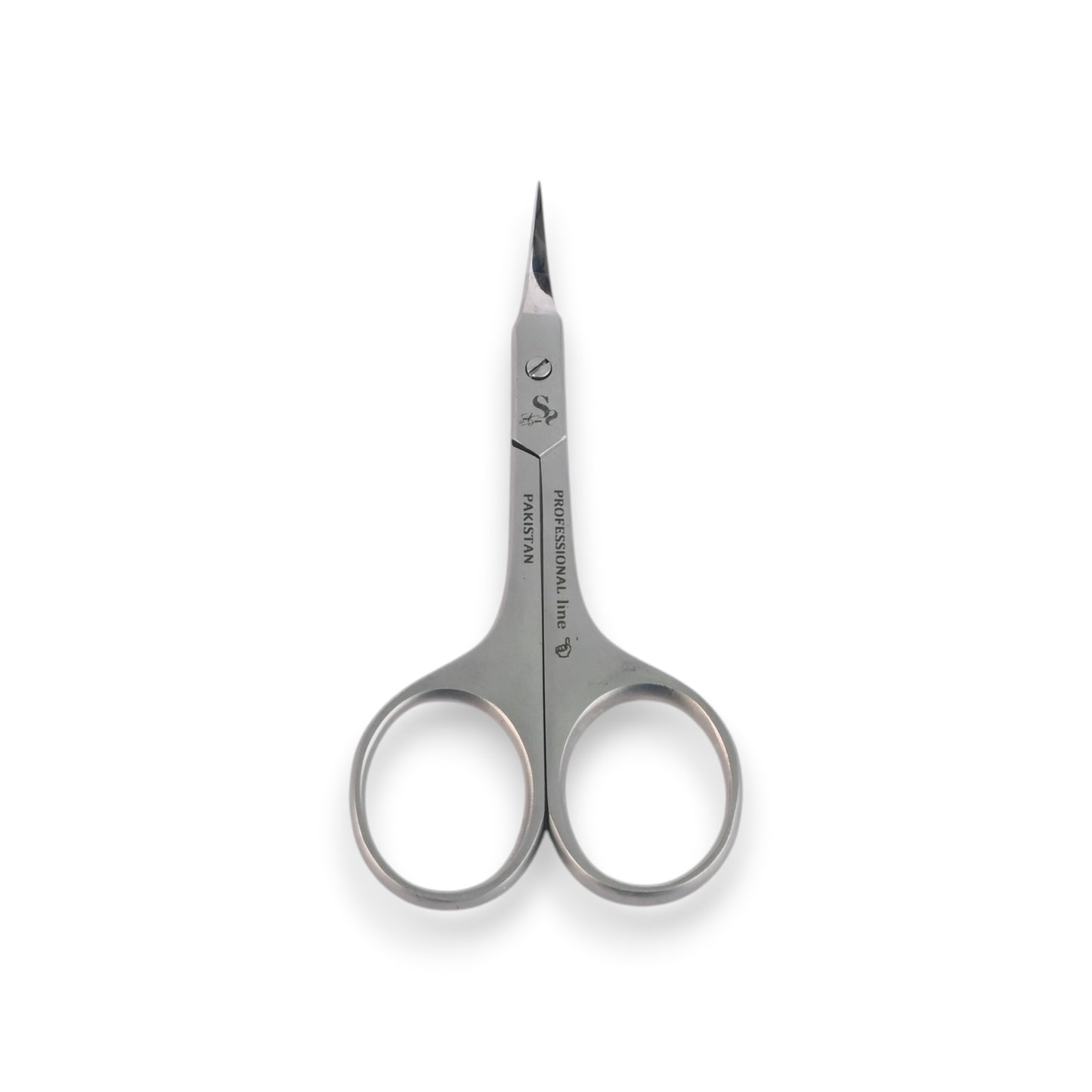 Said Salem professional stainless steel grooming scissors with precision blades for eyebrow and facial hair trimming.