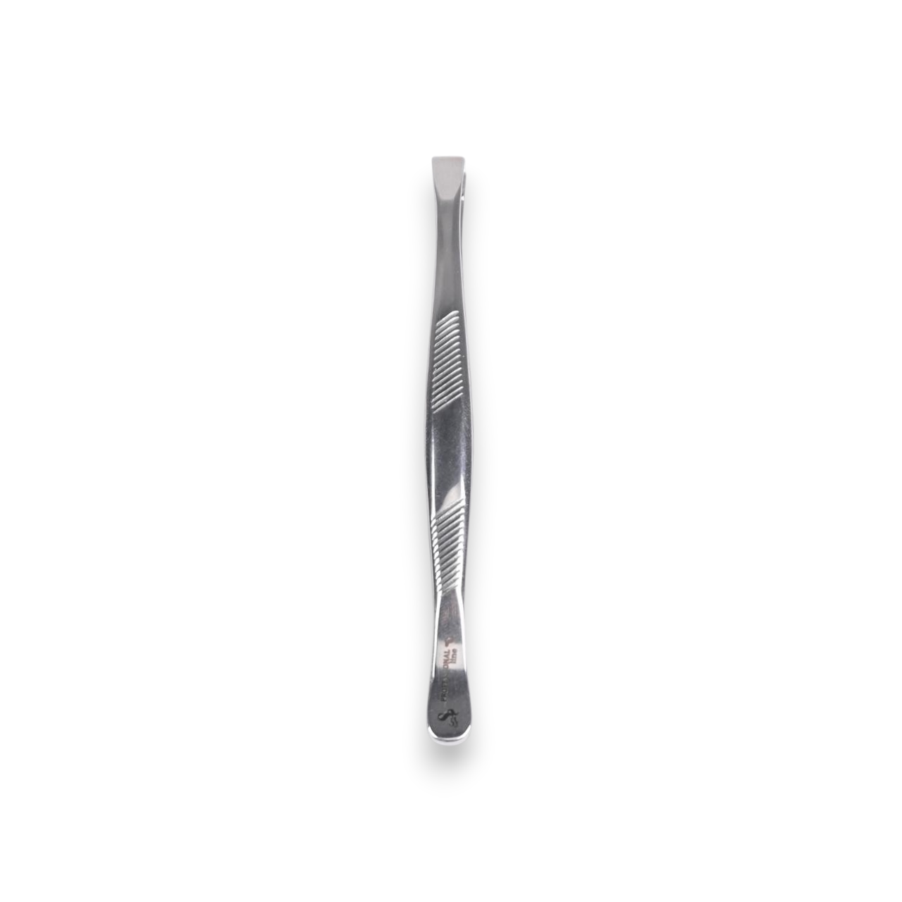 Said Salem SS 6215 stainless steel professional slanted tip tweezers with textured grip