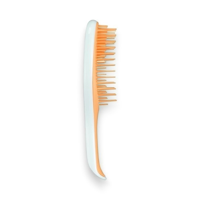 Said Salem Tangle Teezer Mini Ultimate Detangler hairbrush in sweet orange and ice blue with two-tiered teeth