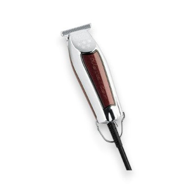 Said Salem Wahl 5 Star Series Detailer corded trimmer with a chrome and burgundy finish and T-blade