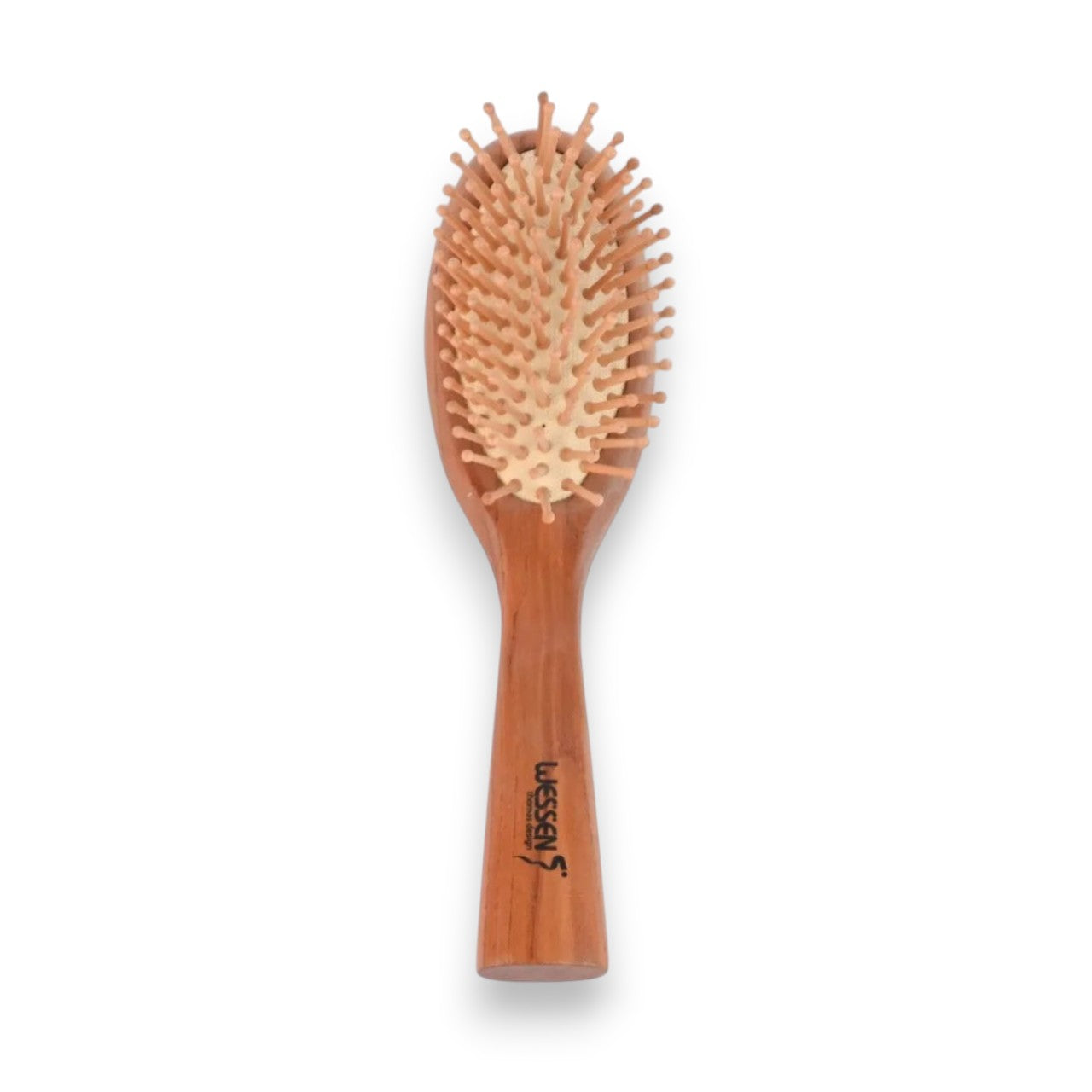 Said Salem Wessen natural wood hairbrush with rounded bristles for gentle detangling and daily grooming