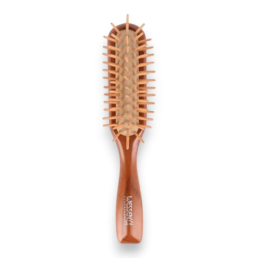 Said Salem Wessen wooden detangling hairbrush with ergonomic handle and soft bristles for smooth hair