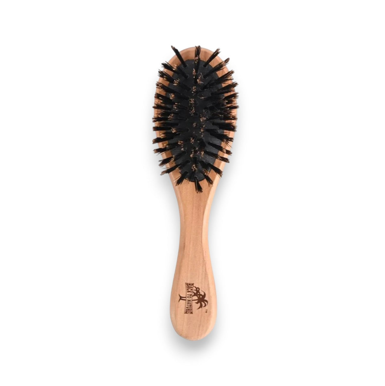 Said Salem Wessen wooden hair brush with natural and nylon bristles for detangling and smoothing hair