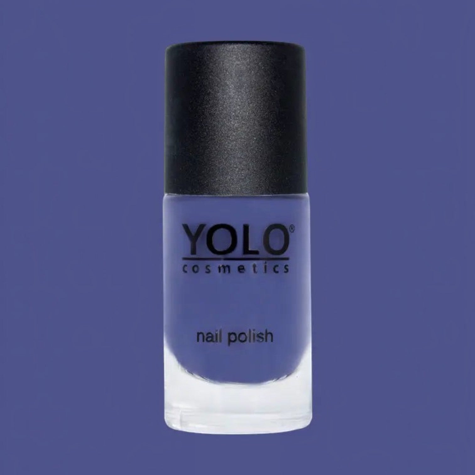 Said Salem YOLO Blue high-pigment nail polish in a vibrant periwinkle blue shade with a professional finish.