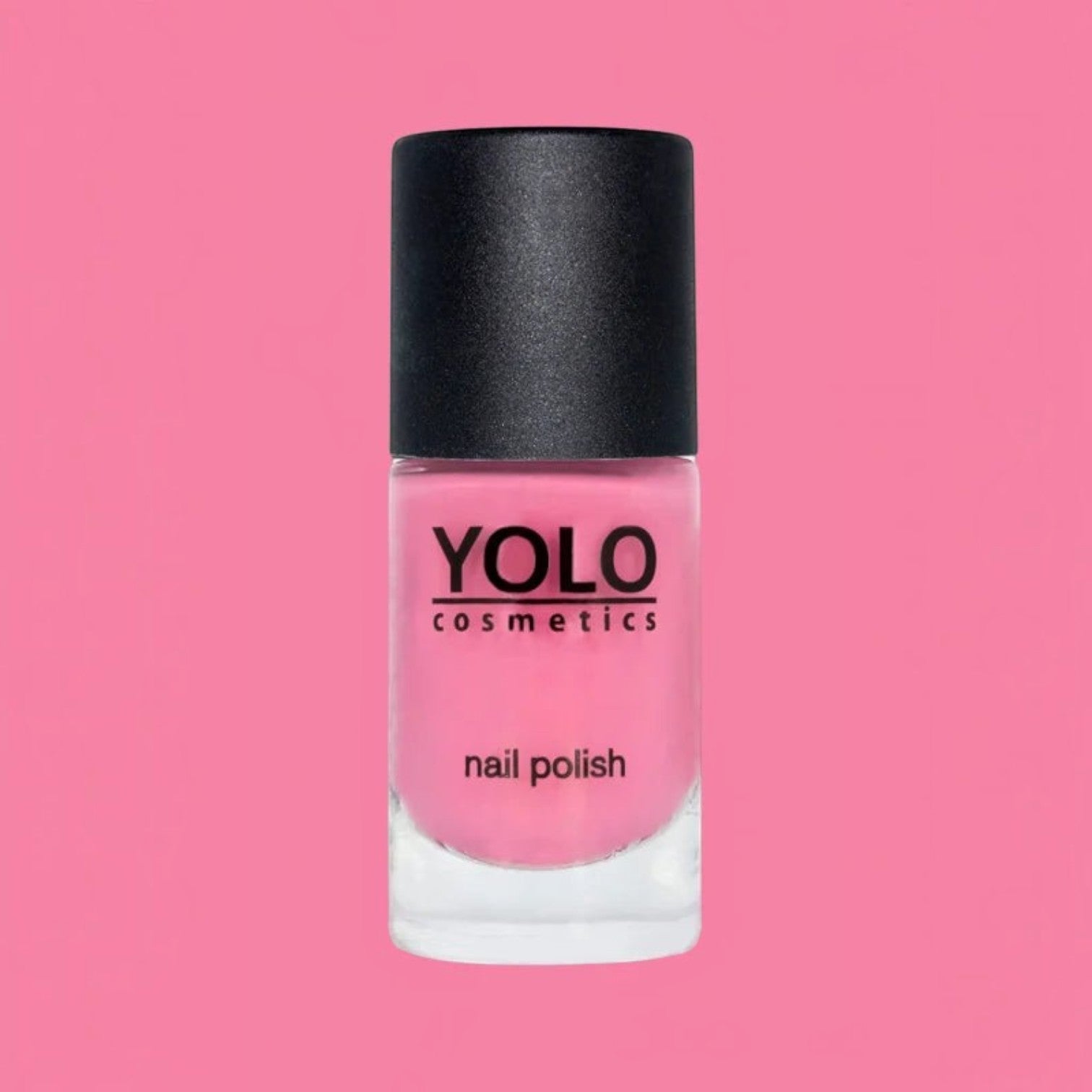 Said Salem YOLO Pink nail polish in a vibrant bubblegum shade with a professional glossy finish.