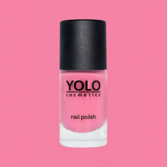 Said Salem YOLO Pink nail polish in a vibrant bubblegum shade with a professional glossy finish.