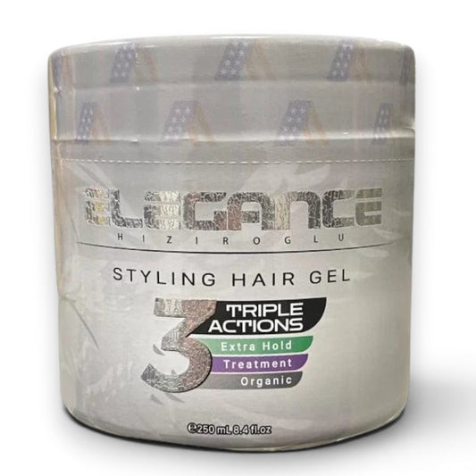 Elegance Triple Action Hair Gel – White 500ml